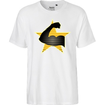 Tezzko Tezzko - Army T-Shirt Fairtrade T-Shirt - weiß