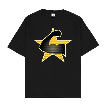 Tezzko Tezzko - Army T-Shirt Oversize T-Shirt - Schwarz