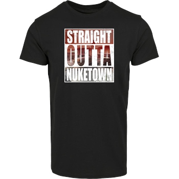 Tezzko Tezzko - Straight Outta Nuketown T-Shirt Hausmarke T-Shirt  - Schwarz