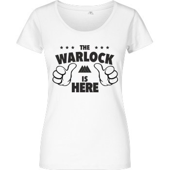bjin94 The Warlock is Here T-Shirt Damenshirt weiss