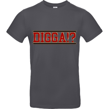 TheSnackzTV TheSnackzTV - Digga rot T-Shirt B&C EXACT 190 - Dark Grey
