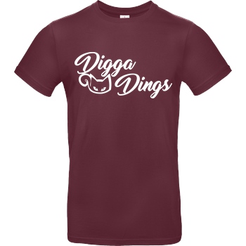 Tinkerleo Tinkerleo - Digga Dings T-Shirt B&C EXACT 190 - Bordeaux