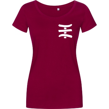 TipTapTube TipTapTube - Logo T-Shirt Damenshirt berry