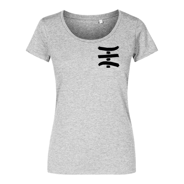 TipTapTube - TipTapTube - Logo - T-Shirt - Damenshirt heather grey