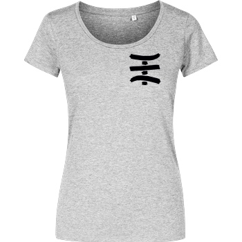TipTapTube TipTapTube - Logo T-Shirt Damenshirt heather grey