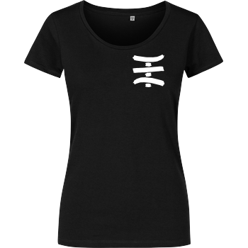 TipTapTube - Logo Damenshirt schwarz