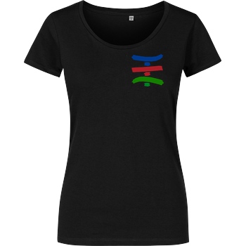 TipTapTube TipTapTube - Logo T-Shirt Damenshirt schwarz