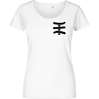 TipTapTube TipTapTube - Logo T-Shirt Damenshirt weiss