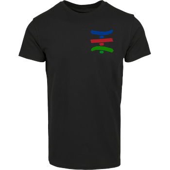 TipTapTube - Logo Hausmarke T-Shirt  - Schwarz
