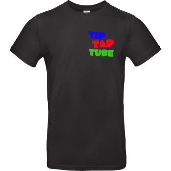 TipTapTube TipTapTube - Logo oldschool T-Shirt B&C EXACT 190 - Schwarz