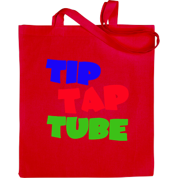 TipTapTube - Logo oldschool Stoffbeutel rot