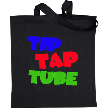 TipTapTube - Logo oldschool Stoffbeutel schwarz