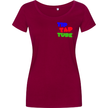 TipTapTube - Logo oldschool Damenshirt berry