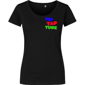 TipTapTube - Logo oldschool Damenshirt schwarz