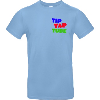 TipTapTube TipTapTube - Logo oldschool T-Shirt B&C EXACT 190 - Hellblau