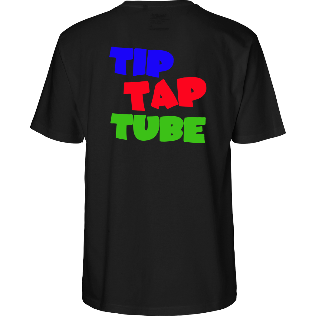TipTapTube TipTapTube - Logo oldschool T-Shirt Fairtrade T-Shirt - schwarz