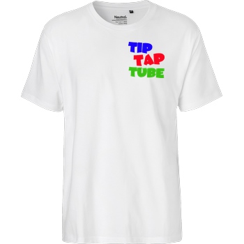 TipTapTube TipTapTube - Logo oldschool T-Shirt Fairtrade T-Shirt - weiß