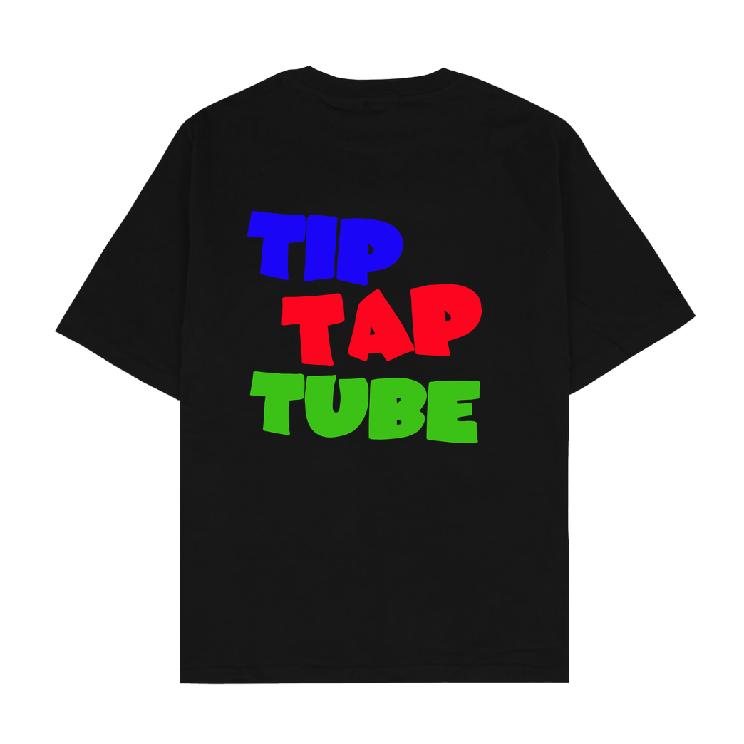 TipTapTube TipTapTube - Logo oldschool T-Shirt Oversize T-Shirt - Schwarz