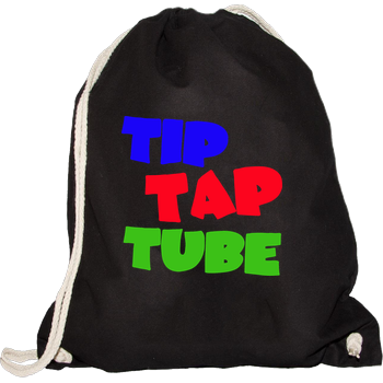 TipTapTube - Logo oldschool Turnbeutel schwarz