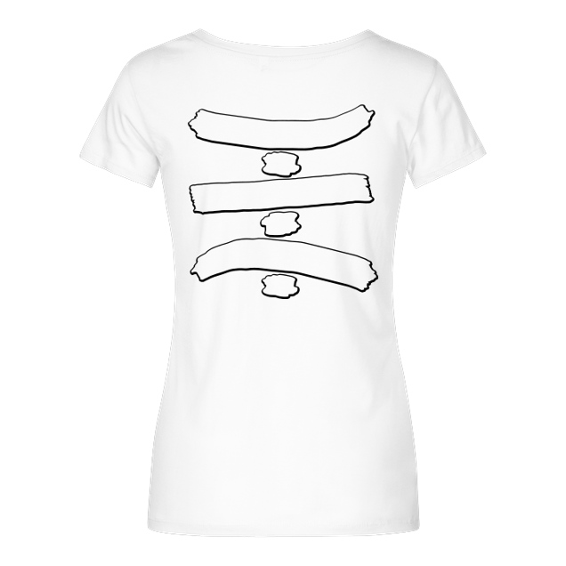 TipTapTube - TipTapTube - Logo Outlines - T-Shirt - Damenshirt weiss