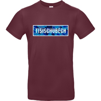 TisiSchubecH TisiSchubech - Camo Logo T-Shirt B&C EXACT 190 - Bordeaux