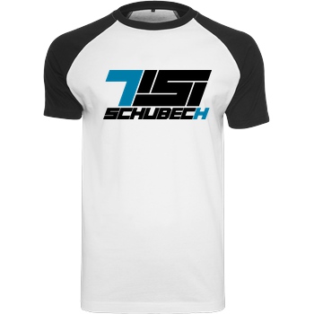 TisiSchubecH TisiSchubecH - Logo T-Shirt Raglan-Shirt weiß