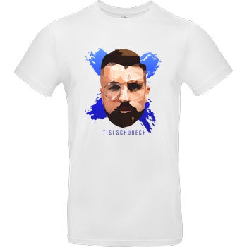 TisiSchubecH TiSiSchubecH - Polygon Head T-Shirt B&C EXACT 190 - Weiß