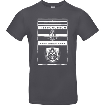 TisiSchubecH TisiSchubecH - Skull Logo T-Shirt B&C EXACT 190 - Dark Grey