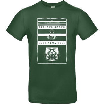 TisiSchubecH TisiSchubecH - Skull Logo T-Shirt B&C EXACT 190 - Flaschengrün