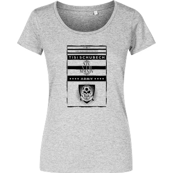 TisiSchubecH TisiSchubecH - Skull Logo T-Shirt Damenshirt heather grey
