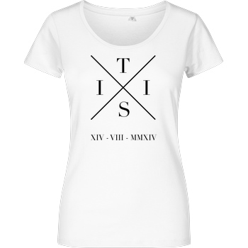 TisiSchubecH TisiSchubecH - X Logo T-Shirt Damenshirt weiss