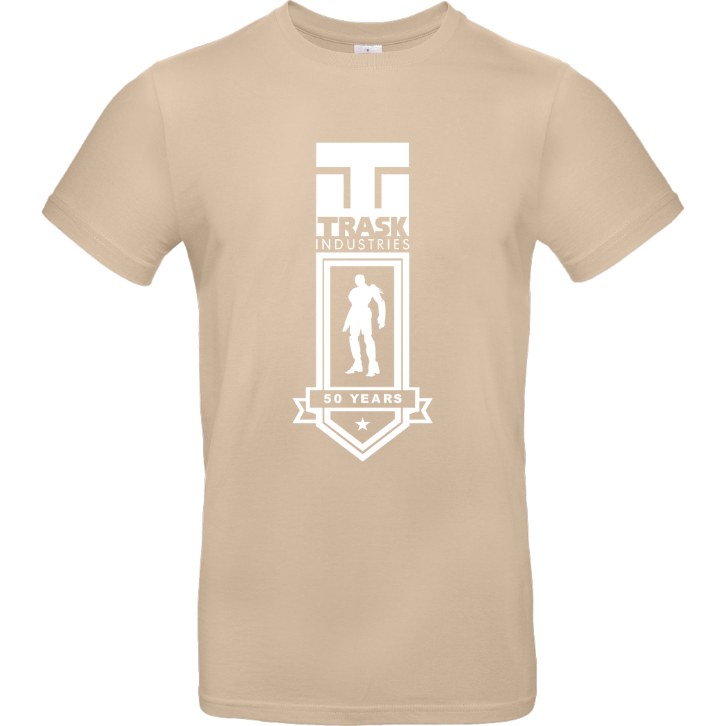 3dsupply Original Trask Industries T-Shirt B&C EXACT 190 - Sand