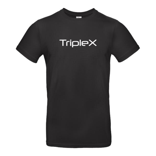 Triplexrider - TripleXrider - Logo - T-Shirt - B&C EXACT 190 - Schwarz