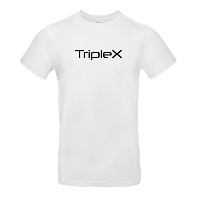 Triplexrider - TripleXrider - Logo - T-Shirt - B&C EXACT 190 - Weiß