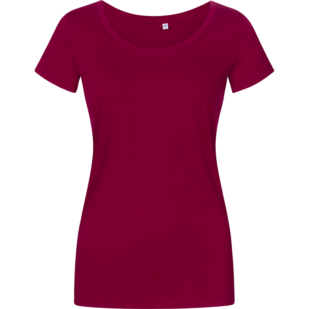 None Unbedruckte Textilien T-Shirt Damenshirt berry