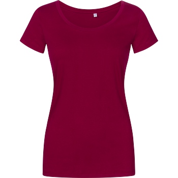 None Unbedruckte Textilien T-Shirt Damenshirt berry