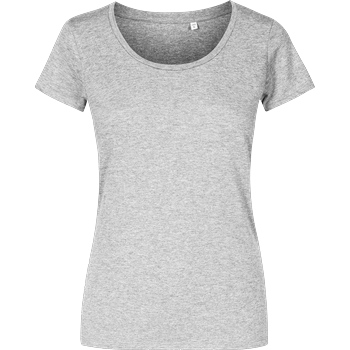 None Unbedruckte Textilien T-Shirt Damenshirt heather grey