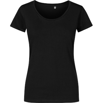 Unbedruckte Textilien Damenshirt schwarz