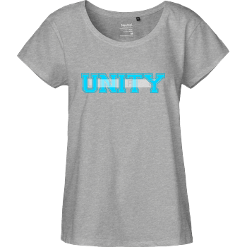 Unity-Life - College Logo Fairtrade Loose Fit Girlie - heather grey