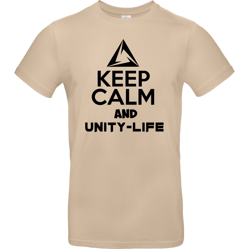 ScriptOase Unity-Life - Keep Calm T-Shirt B&C EXACT 190 - Sand