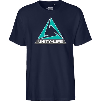 ScriptOase Unity-Life - Logo green T-Shirt Fairtrade T-Shirt - navy