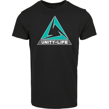 ScriptOase Unity-Life - Logo green T-Shirt Hausmarke T-Shirt  - Schwarz