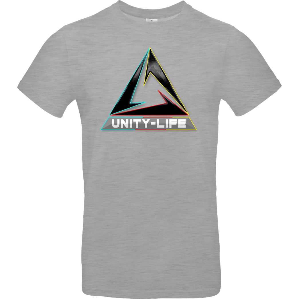 ScriptOase Unity-Life - Logo tricolor T-Shirt B&C EXACT 190 - heather grey