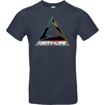 ScriptOase Unity-Life - Logo tricolor T-Shirt B&C EXACT 190 - Navy