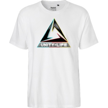 ScriptOase Unity-Life - Logo tricolor T-Shirt Fairtrade T-Shirt - weiß
