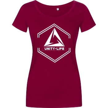 ScriptOase Unity-Life - Symbol T-Shirt Damenshirt berry