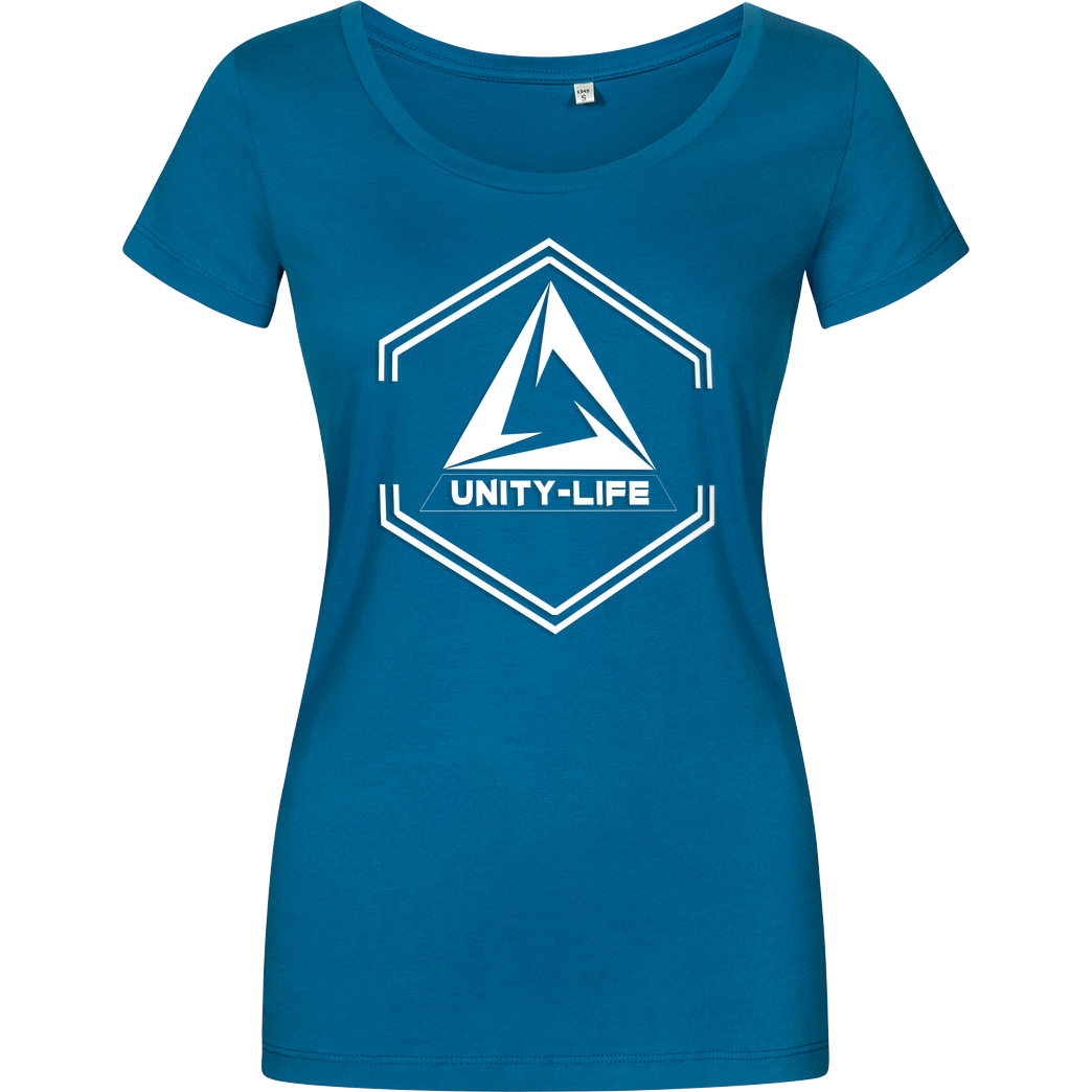 ScriptOase Unity-Life - Symbol T-Shirt Damenshirt petrol