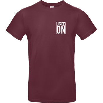 urgeON UrgeON - Since 2K16 T-Shirt B&C EXACT 190 - Bordeaux