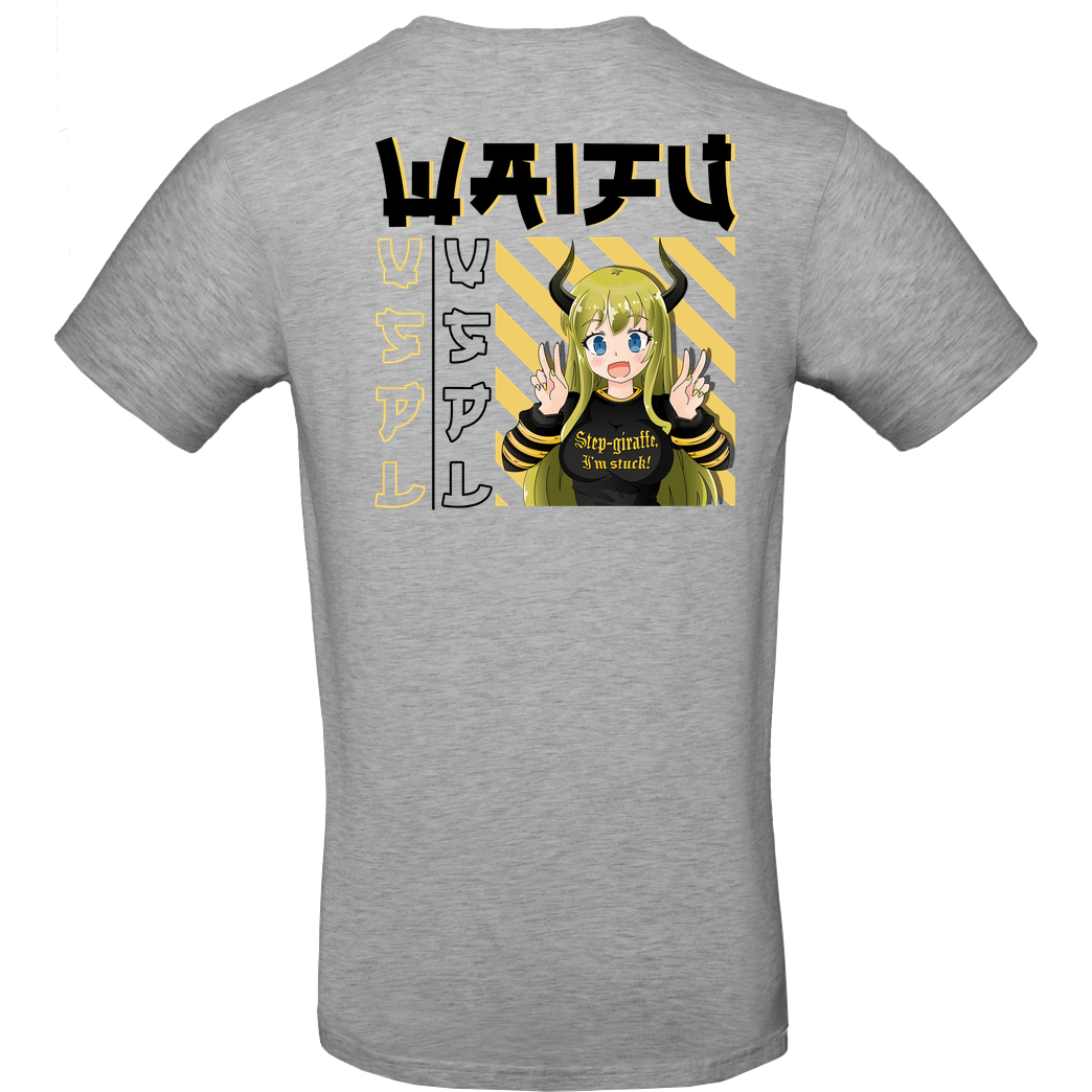 Vaspel Vaspel - Waifu-Black T-Shirt B&C EXACT 190 - heather grey