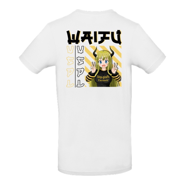 Vaspel - Vaspel - Waifu-Black - T-Shirt - B&C EXACT 190 - Weiß